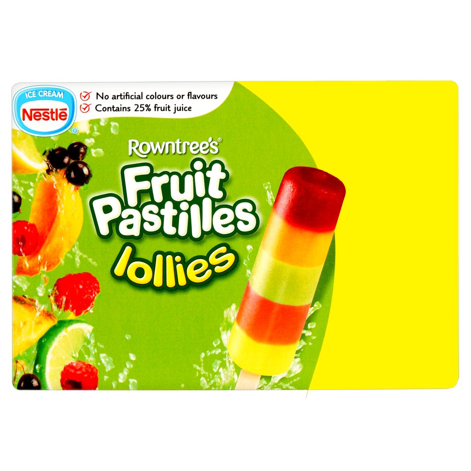 Nestlé Rowntree's Fruit Pastilles Lollies 8 x 65ml