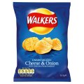 Walkers Cheese and Onion Flavour Crisps 50g