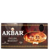 Tea Akbar English Breakfast Premium Quality, 100% Pure Ceylon Tea, 100 enveloped tea bags