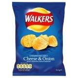 Walkers Cheese and Onion Flavour Crisps 50g