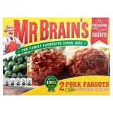 Mr Brain's 2 Pork Faggots in Our Classic West Country Sauce 222g