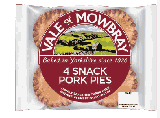 Vale of Mowbray 4 Mini Pork Pies