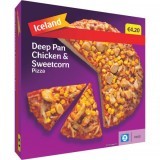 Iceland Deep Pan Chicken & Sweetcorn Pizza 438g