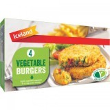 Iceland 4 Vegetable Burgers 340g