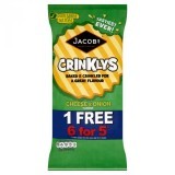Jacobs Crinklys Cheese & Onion Flavour 6 Pack 150g