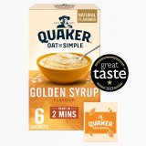 Quaker Oats  So Simple golden syrup flavour 6 X 36g
