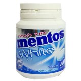 MENTOS GUM WHITE - PEPPERMINT FLAVOUR 40 PIECES