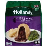 Holland's 4 Steak & Kidney Puddings