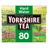 Taylors of Harrogate Yorkshire Hard water Tea 80 Tea Bags 250g
