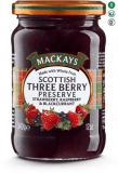 MACKAYS Three berry Preserve 340g