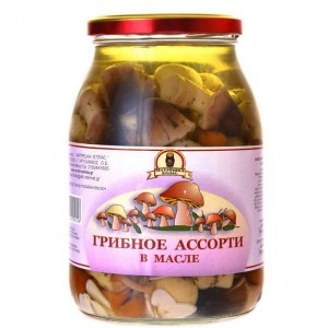 Variety of Mushrooms in oil "Matrioshka» 900g