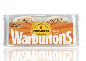 Warburtons crumpets X 6 - Frozen