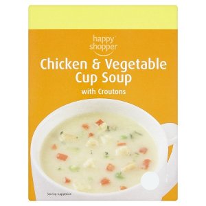 Happy Shopper Chicken & Vegetable Cup Soup with Croutons 4 x 22g