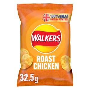 Walkers Roast Chicken Flavour Crisps 32.5g