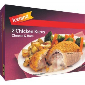 Iceland 2 Chicken Kievs Cheese & Ham 250g