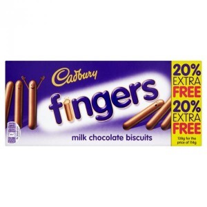 Cadbury Fingers Milk Chocolate Biscuits 114g