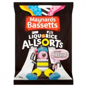 Maynards Bassetts Liquorice Allsorts Sweets Bag 400g