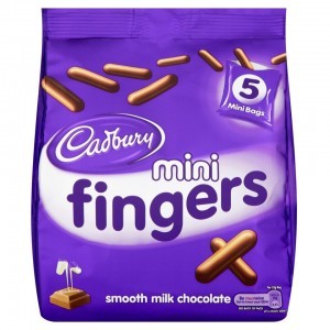Cadbury Mini Fingers Smooth Milk Chocolate 5 x 22g