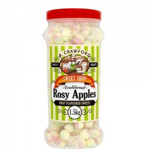 R. Crawford Traditional Rosy Apples Fruit Flavoured Sweets 1.5kg
