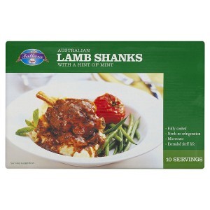 Australian Lamb Shanks with a Hint of Mint 450g serving