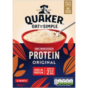 Quaker Oats Oat So Simple Original Protein 8 Sachets 216g