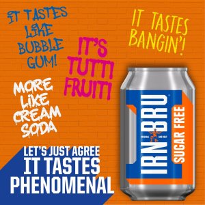 Barr Irn-Bru Sugar Free 24 X 330ml