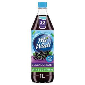Mi Wadi (Britvic) Blackcurrant Cordial No Added Sugar 1lt