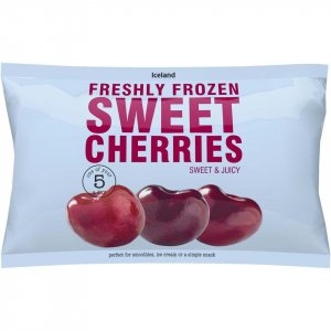 Iceland Freshly Frozen Sweet Cherries 500g