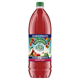 Robinsons Double Strength Summer Fruits No Added Sugar Fruit Squash 1.75L (Short Dated)