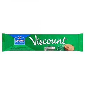 Lyons Viscount Mint Chocolate Biscuit 7 Pack 98G