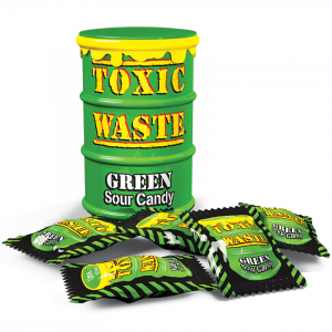 Toxic Waste Green Sour Candy Drum 56g
