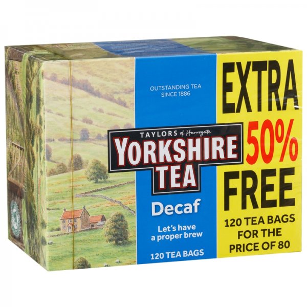 Taylors of Harrogate Yorkshire Tea 120pk Decaf Tea
